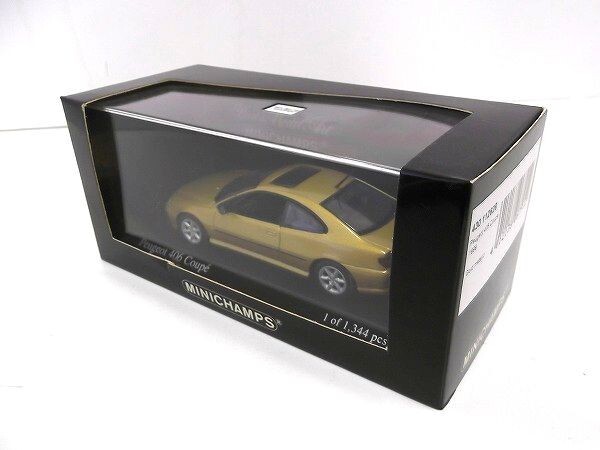 MINICHAMPS 1/43 Peugeot 406Coupe 1999 Jaune Vermeer Gold metallic プジョー ミニチャンプス/60サイズ_画像8