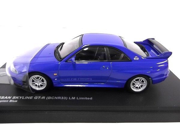 京商 1/43 NISSAN SKYLINE GT-R（BCNR33）LM Limited Champion Blue スカイライン No.03342BL KYOSHO/60サイズ_画像2