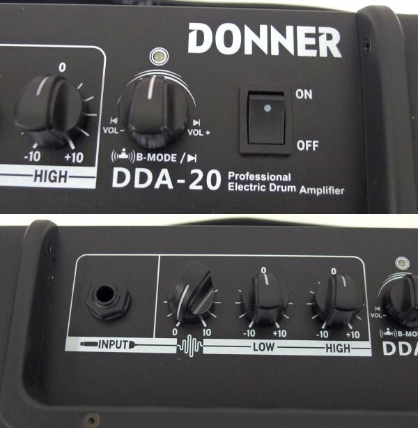 【動作確認済/美品】Donner/ドナー 電子ドラム/キーボード 20W アンプ/スピーカー Bluetooth ワイヤレス機能 DDA-20/100サイズの画像4