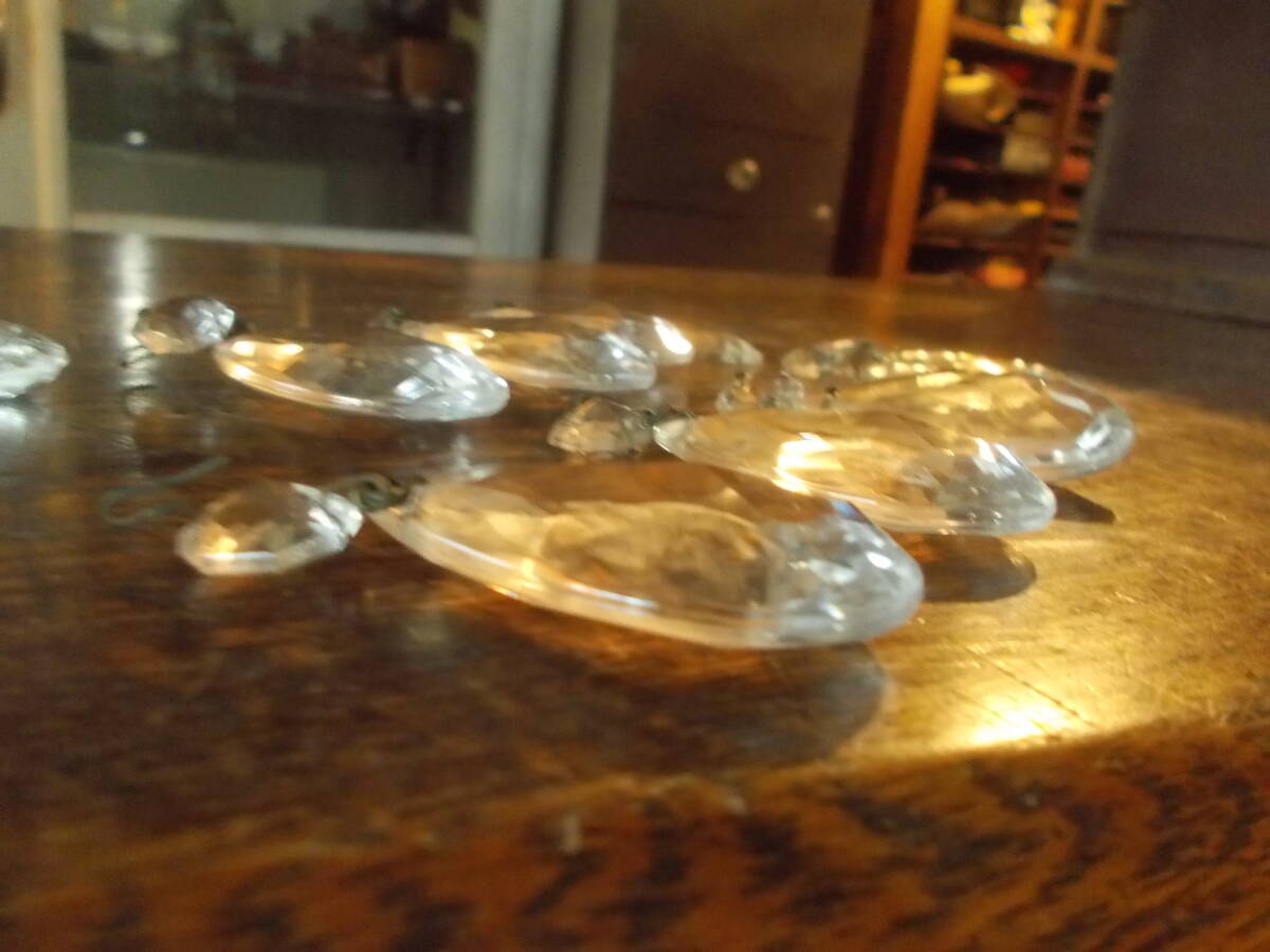 アンティーク シャンデリア ガラスのパーツ キラキラガラス ドロップ型 インテリア/ディスプレイ 材料の画像8