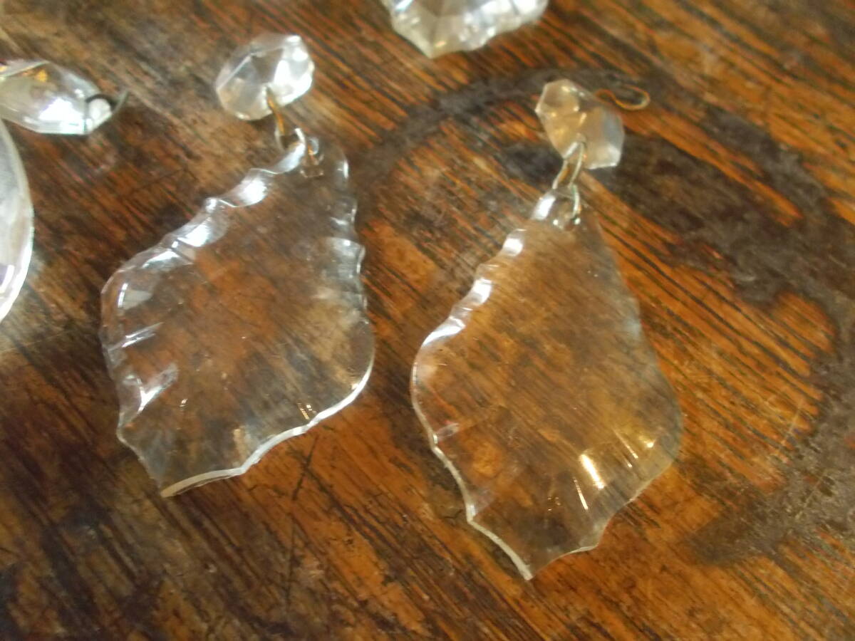 アンティーク シャンデリア ガラスのパーツ キラキラガラス ドロップ型 インテリア/ディスプレイ 材料の画像4