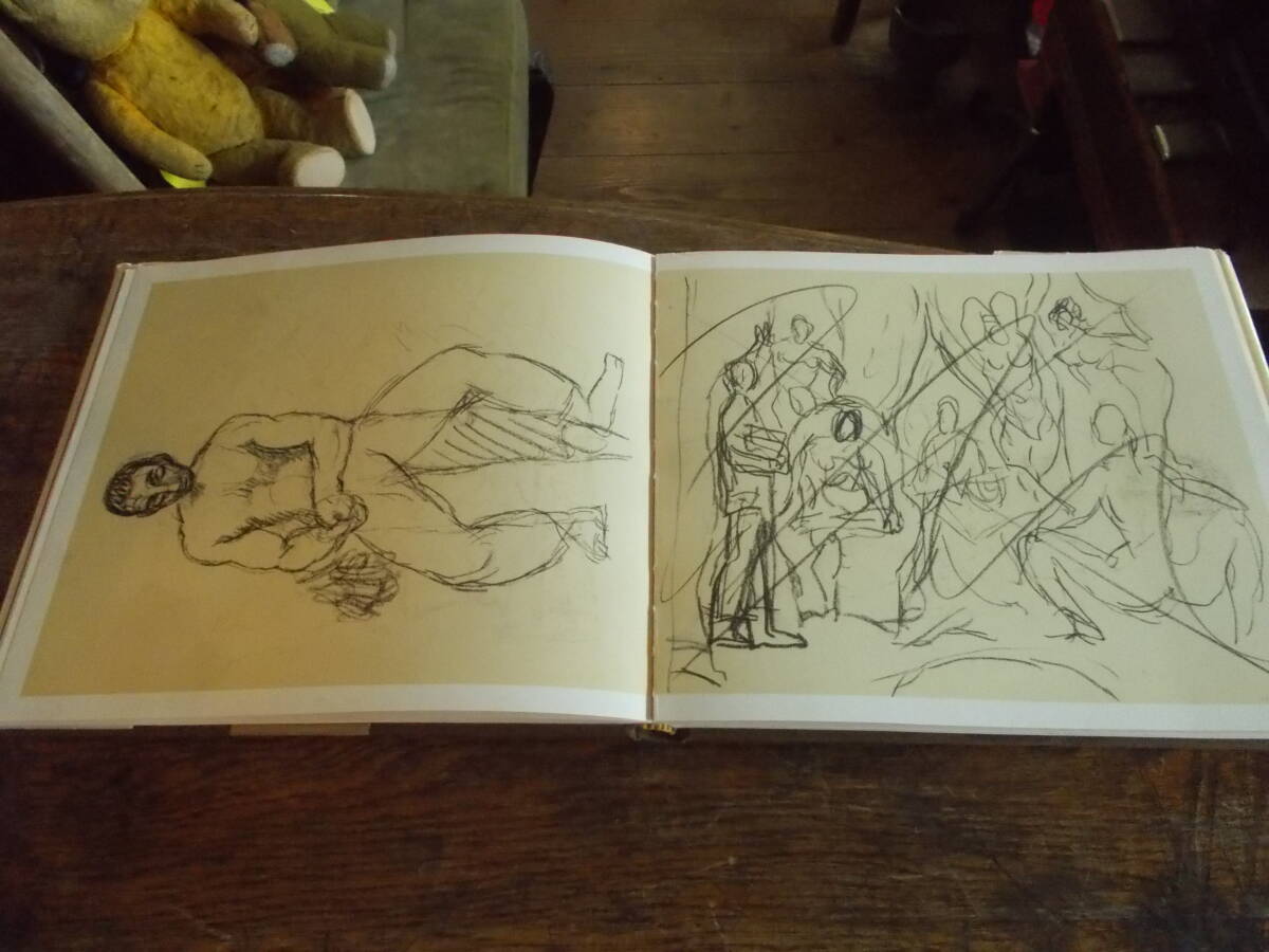 PICASSO LES DEMOISELLES D'AVIGNON A SKETCHBOOK ピカソ デッサン スケッチ アート 古本 ハードカバー 現状品の画像5