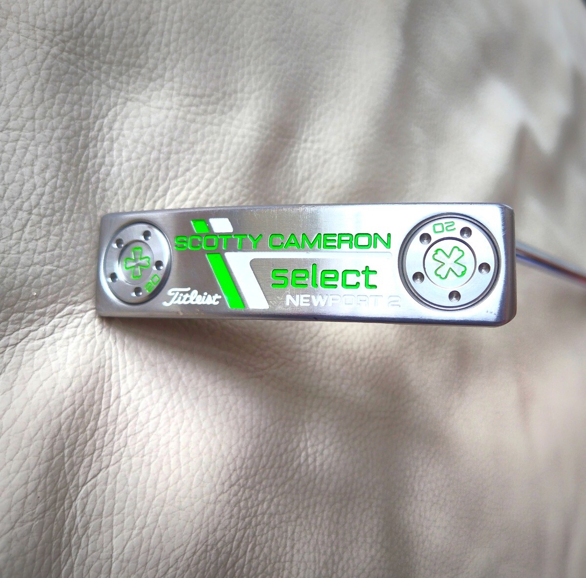 スコッティキャメロン SCOTTY CAMERON select NEWPORT2 グリップsuper Stroke MID SLIM 2.0 スチールシャフト 33インチ ヘッドカバー付きの画像1