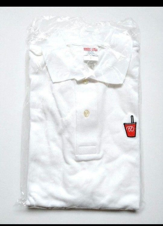 【新品】ドムドム　バーガー　オリジナルポロシャツ　ホワイト　L