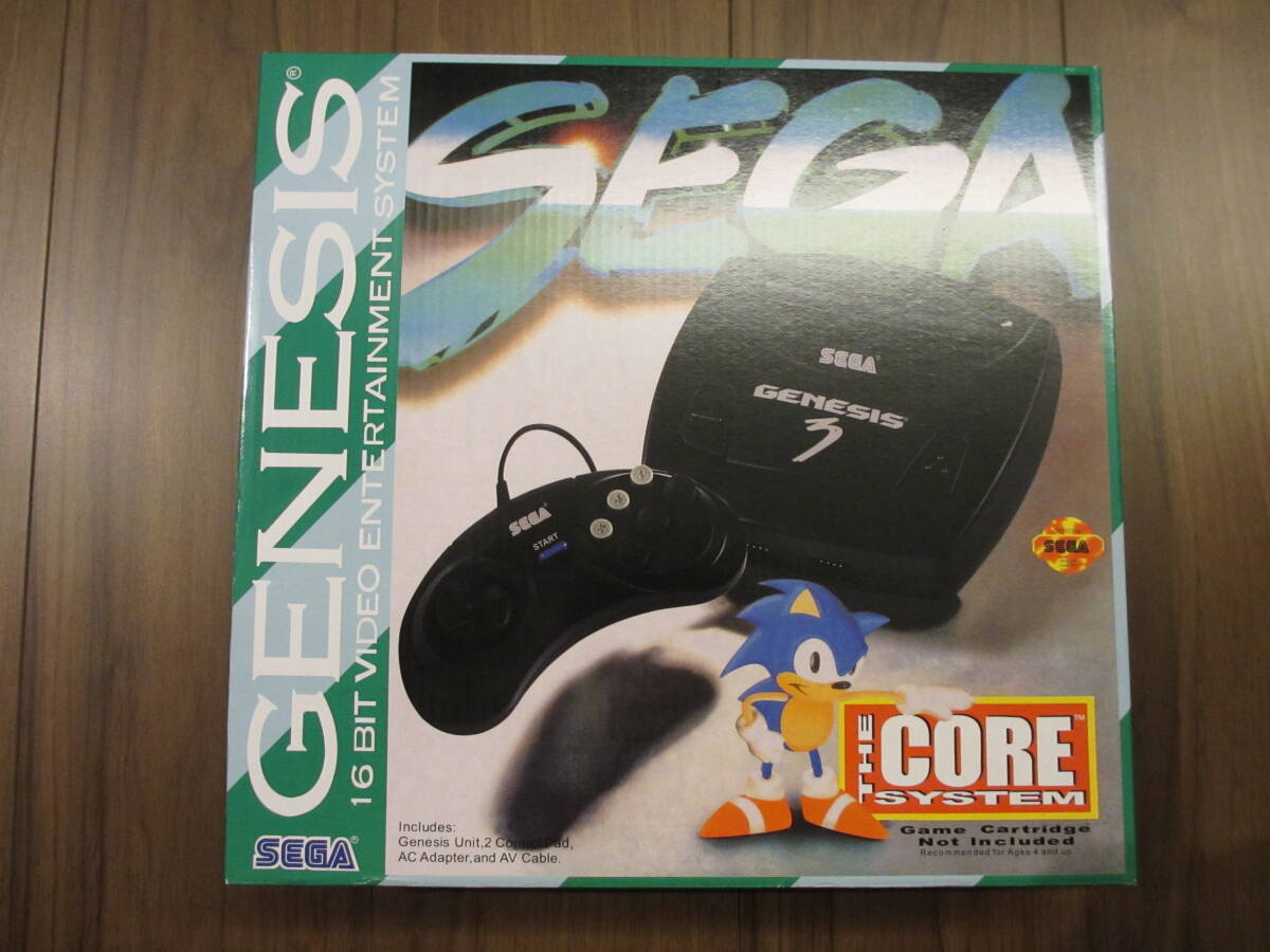 未使用 海外版 MD メガドライブ互換機 Sega Genesis 3 本体 コントローラー ２個 箱説付の画像1