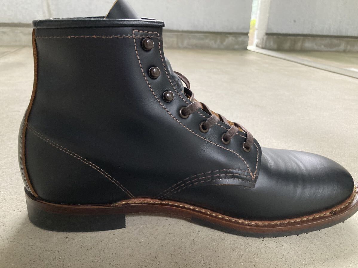 （美品）REDWING レッドウィング BECKMAN BOOTS FLAT BOX （ベックマンブーツ フラットボックス 9060 ）サイズ9D 27.0cmの画像6