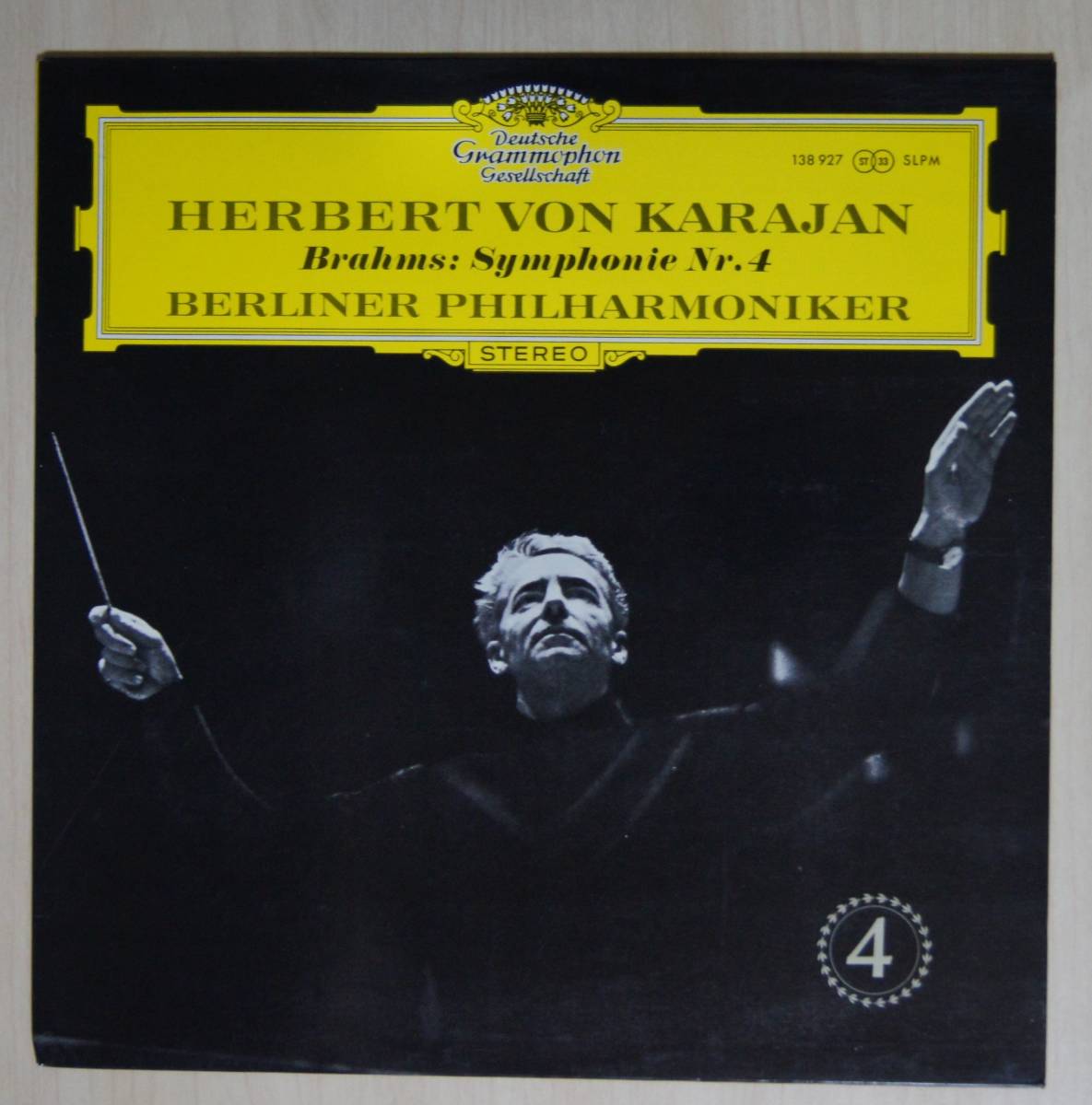 ヘルベルト・フォン・カラヤン／ベルリン・フィル【ドイツ・グラモフォン　イタリア盤　Karajan】ブラームス／交響曲第４番_画像1