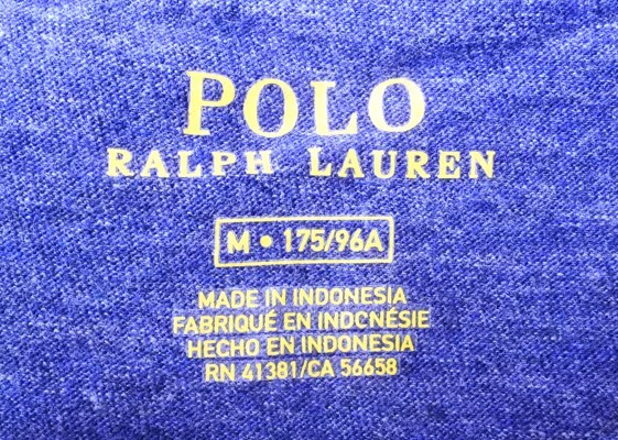 POLO RALPH LAUREN ポロ ラルフローレン Tシャツ 半袖 Vネック Mサイズ ブルー fkdyu a201h0422の画像4