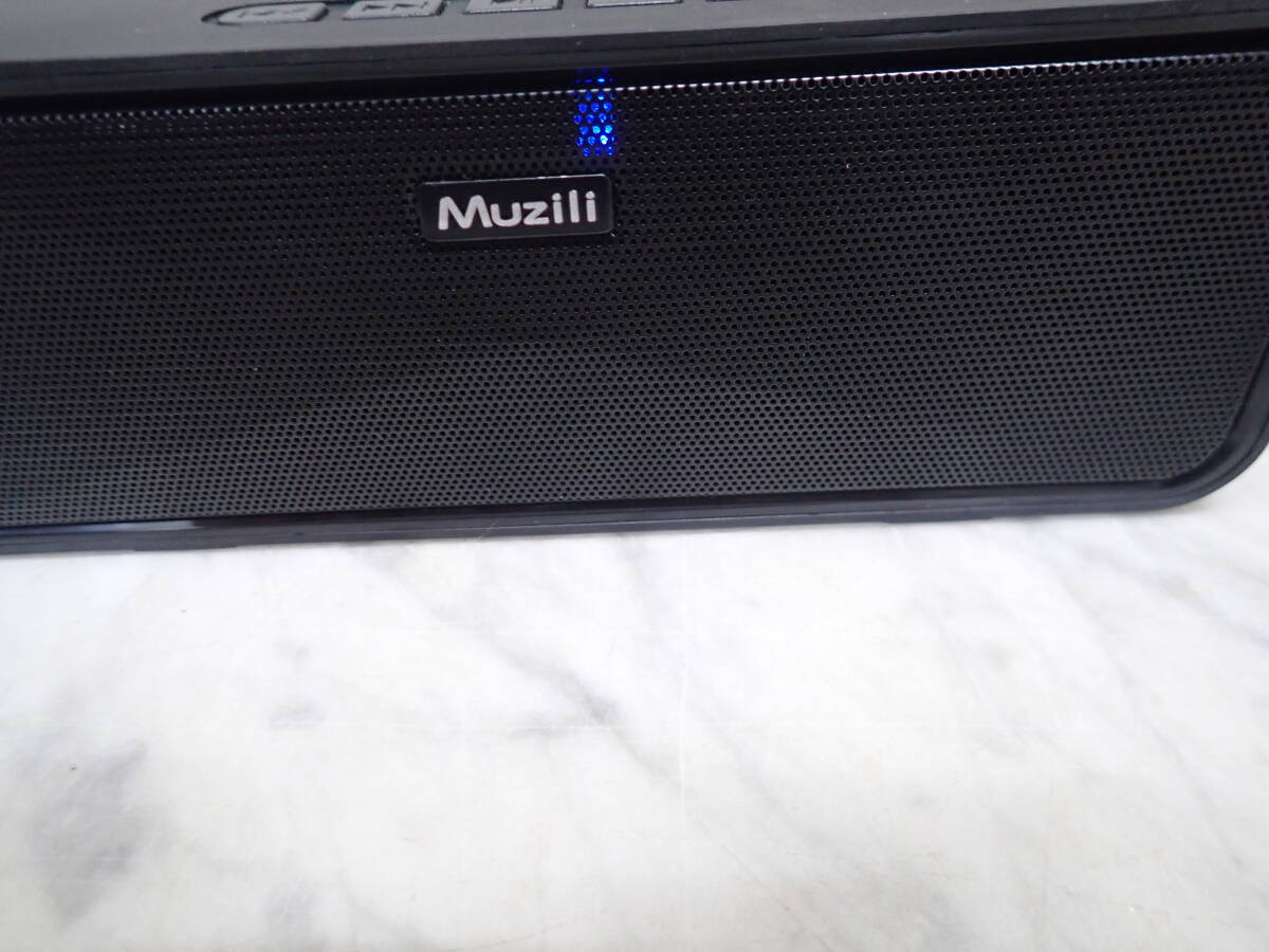 Muzili スピーカー ブルートゥース スピーカー ポータブル 小型 電源コード　SDカード付き_画像2