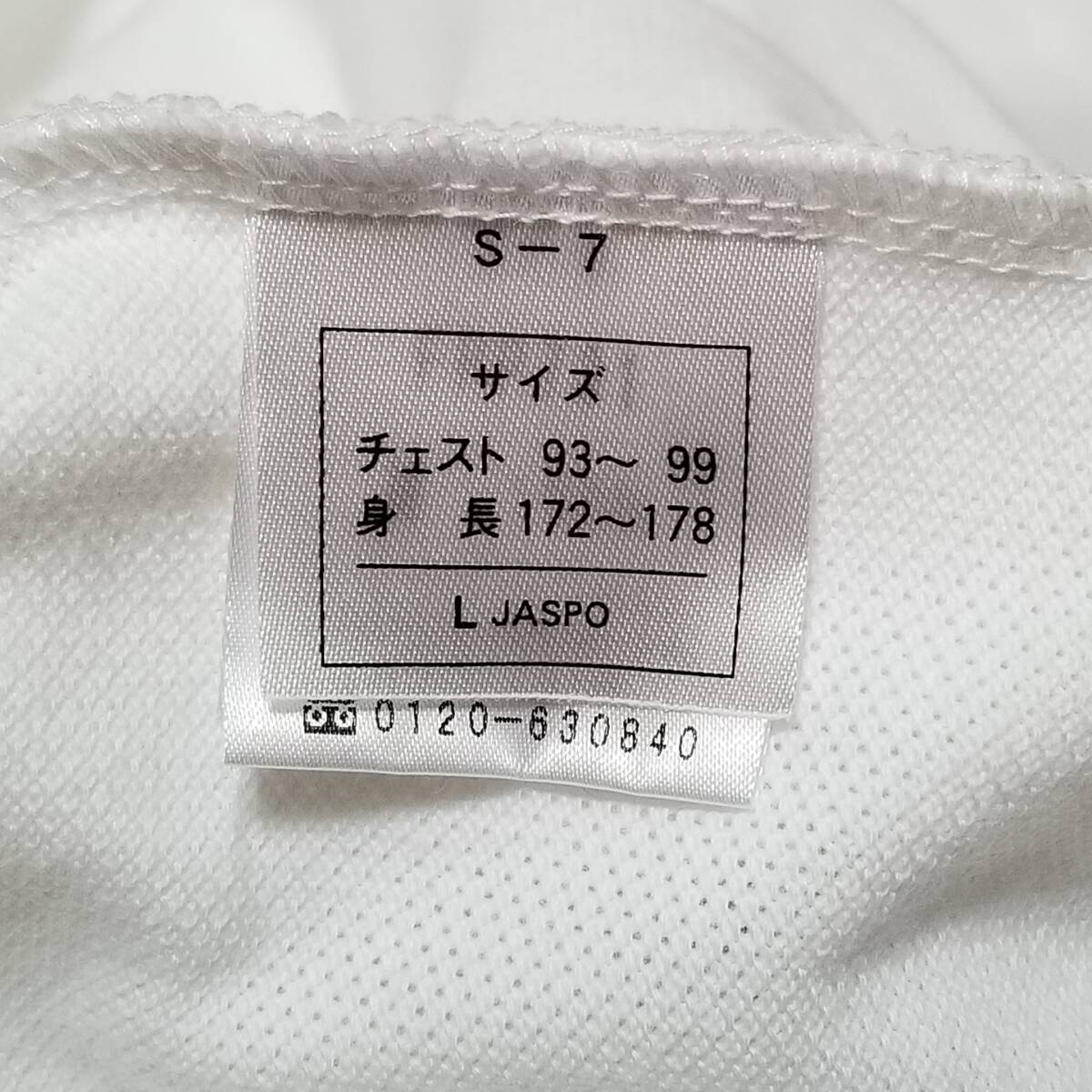 【美品】◎ FRED PERRY フレッドペリー/ 半袖 ワンポイント刺繍ロゴ 鹿の子ポロシャツ　SIZE： L　ホワイト_画像6