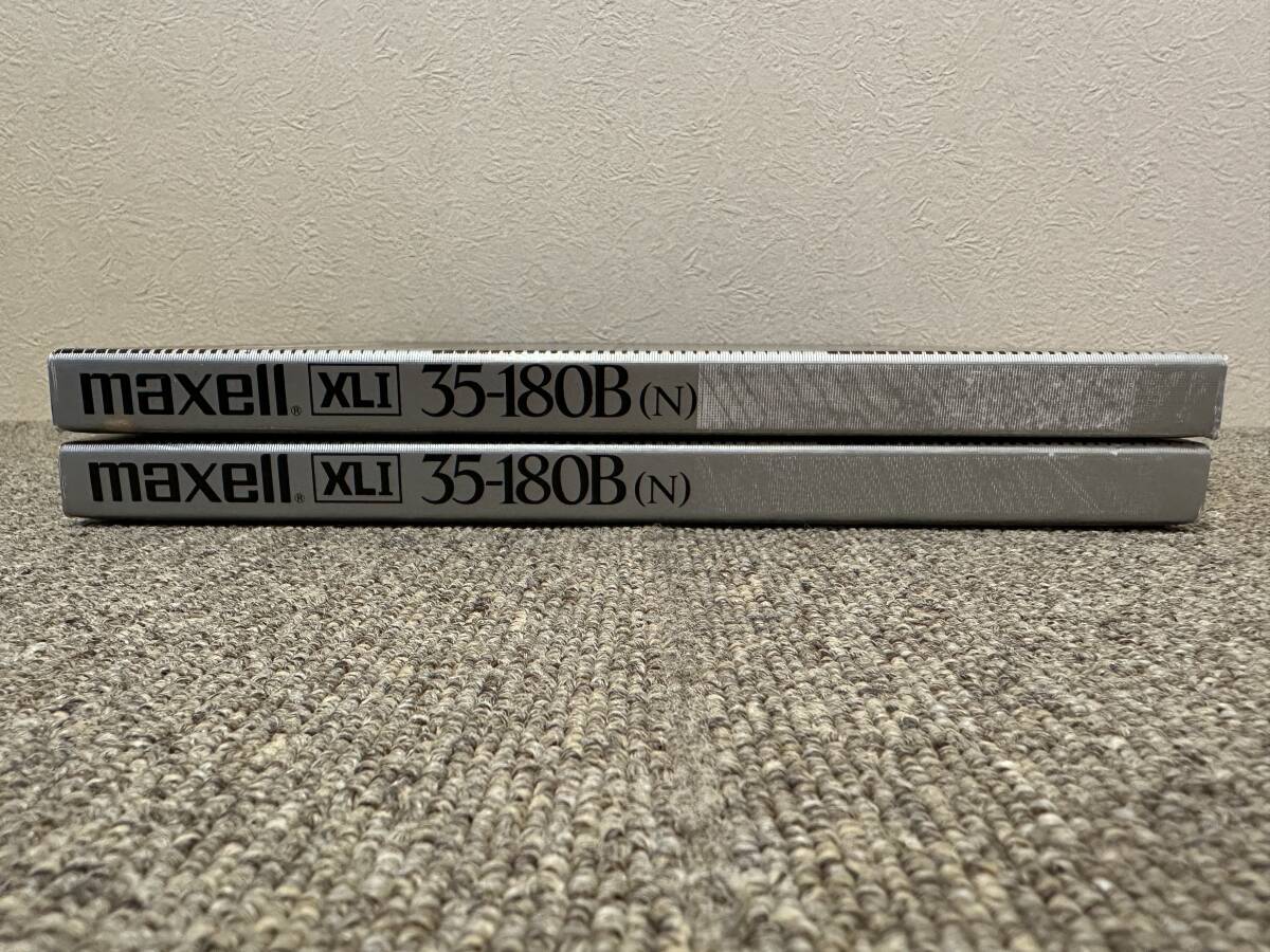 【美品】 maxell マクセル オープンリールテープ サウンドレコーディングテープ XLI 35-180B 2個セット 【元箱付】の画像3