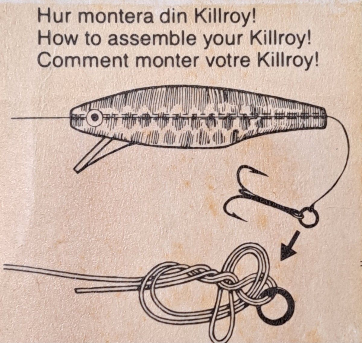 KILLROY キルロイ 激レア B級ルアー ミノー 未使用品 デットストック 昭和レトロ 入手困難
