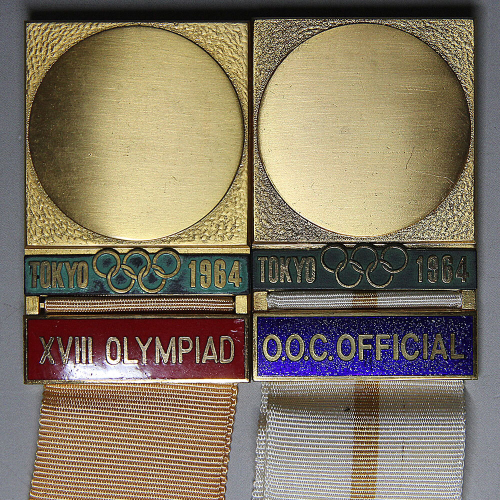 * 1964 Olympic Tokyo собрание значок 2 пункт / TOKYO знак отличия . глава baji