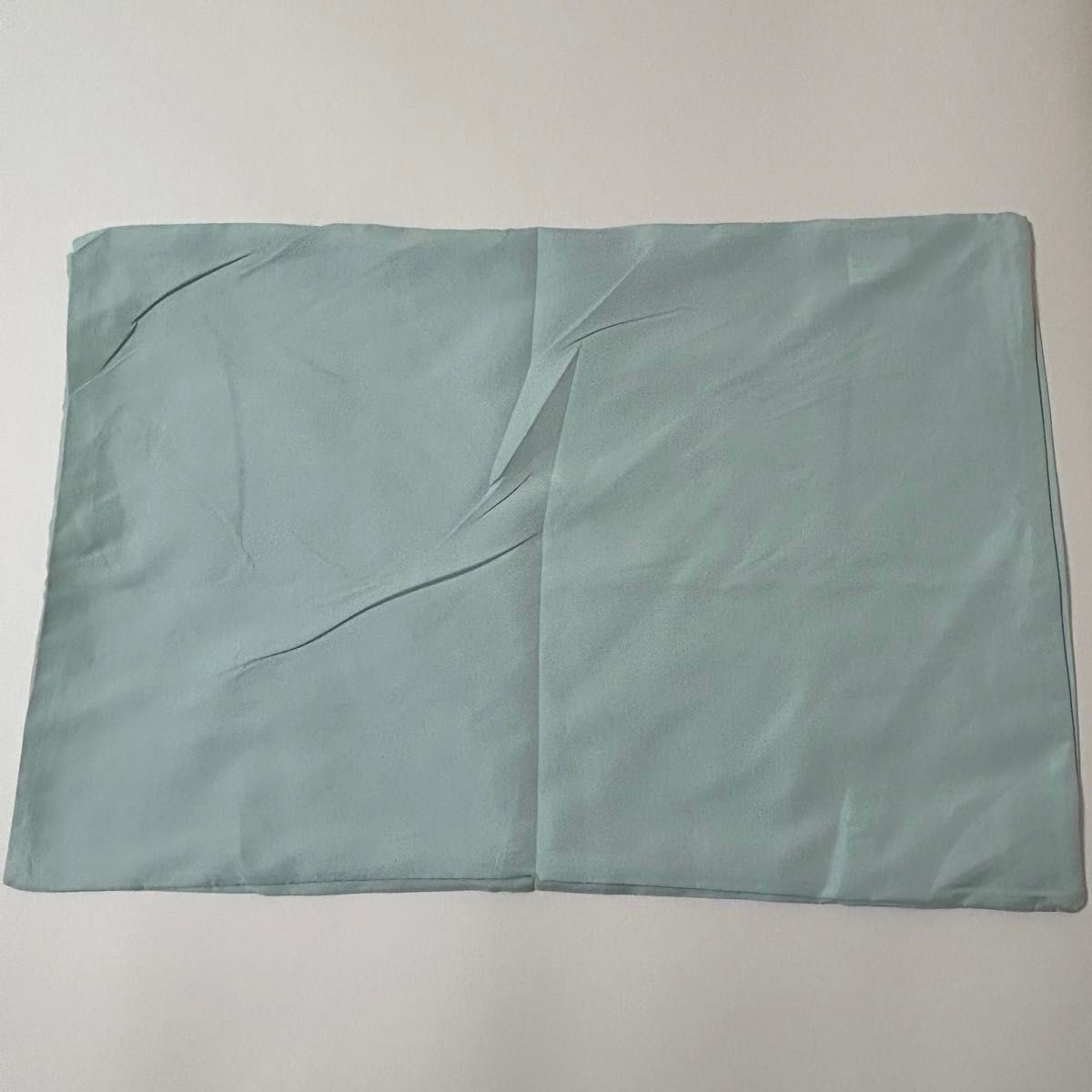 新品未使用 枕カバー ターコイズブルー ピロケース 43×63