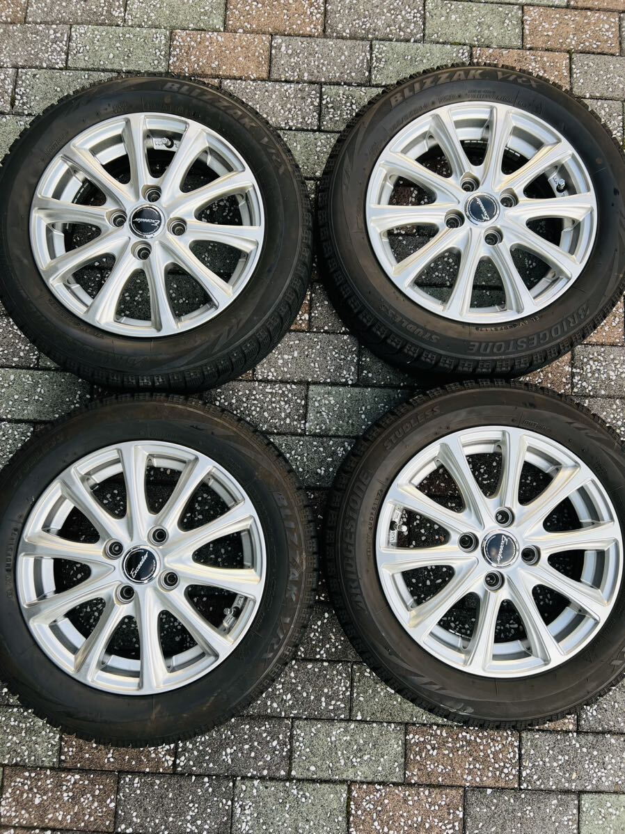 軽自動車　スタッドレスタイヤ　セット　155/65R14 冬タイヤ　14インチ　冬タイヤ　タイヤチェーン 4本セット ワゴンR N-ワゴン_画像2