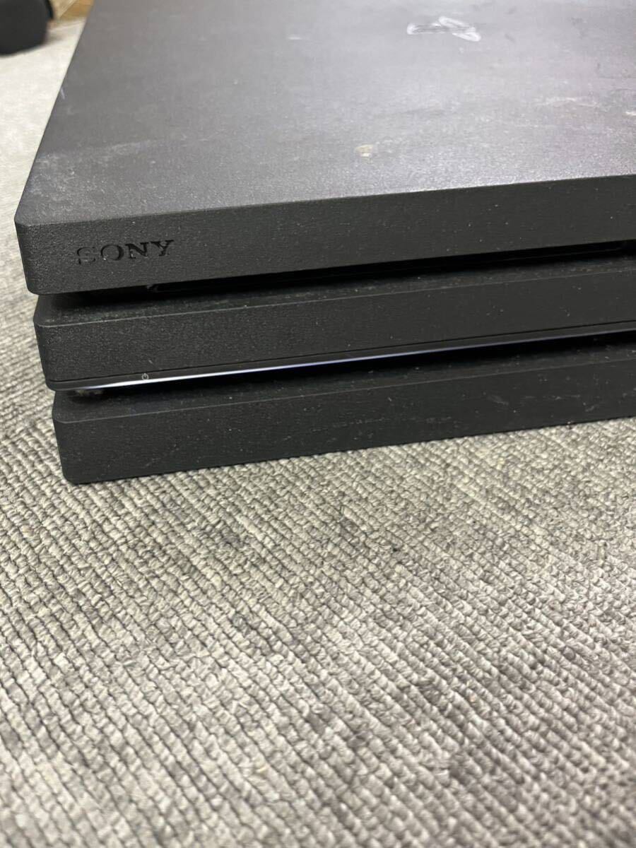 【通電確認済み】PS4 Pro 本体 コントローラー 2点セット 1TB ブラック SONY PlayStation4 CUH-7000B プレステ4プロ _画像5