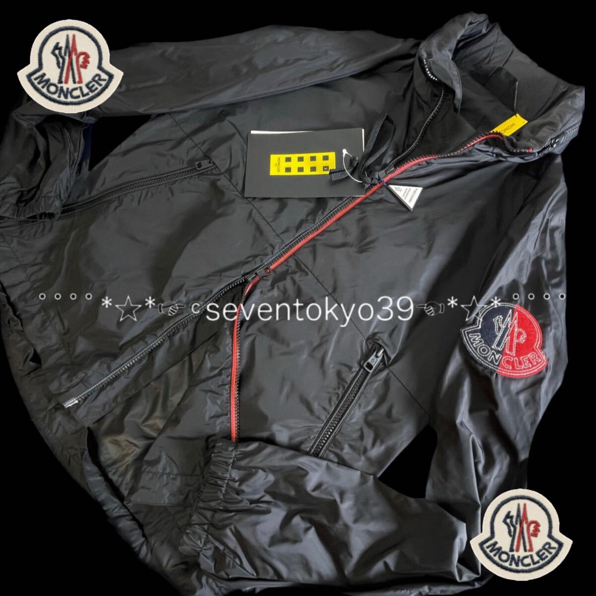 本物 新品 40550114 MONCLER モンクレール/ ジーニアス 1952 サイズ2(日本L相当)大人気 ダブルジップ撥水ジャケット 襟裏収納フーディーの画像2