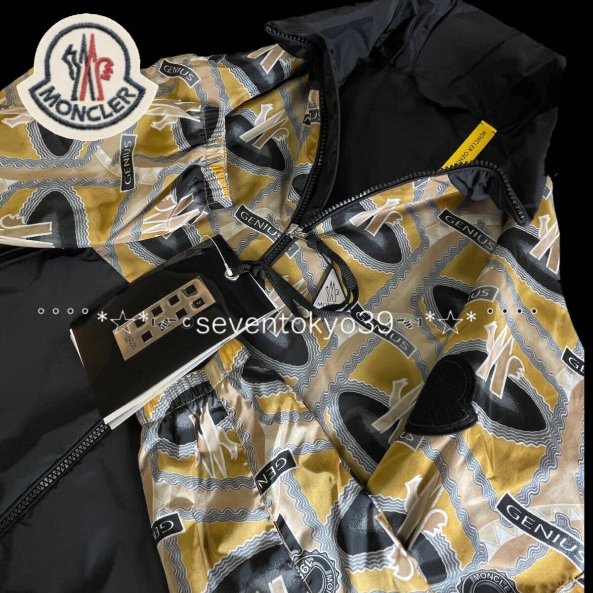 新入荷 本物 新品 40752355 MONCLER モンクレール/ ジーニアス/1952/サイズL 大人気 ダブルジップナイロンジャケット 襟裏収納フードの画像2