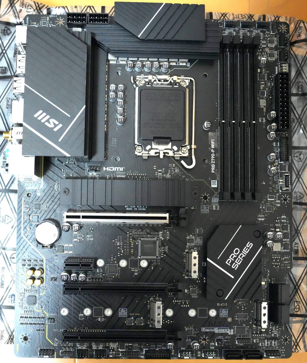 ★美品★ MSI製ATXマザーボード PRO Z790-P WIFI LGA1700 DDR5の画像2