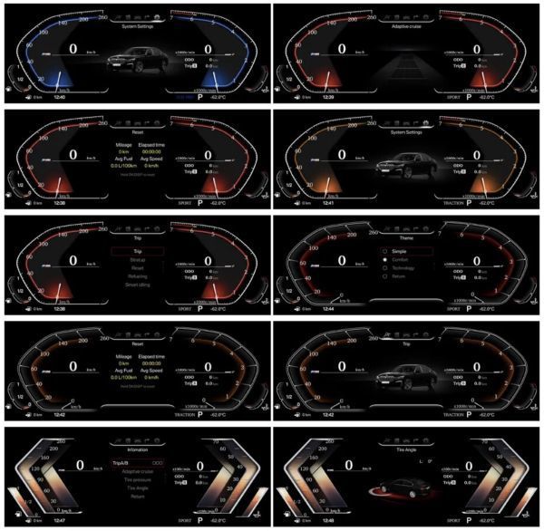 【送料無料・新品】デジタルメーター スピードメーター モニター 11インチ BMW 1シリーズ E88 E87 E82 E81 2007-2011_画像10
