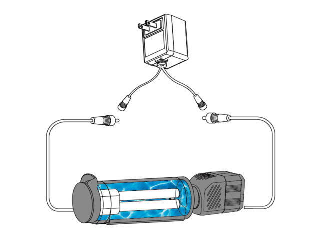 [ бесплатная доставка ]kami - ta подводный бактерицидная лампа li OP ropUV 7W 60Hz specification UV бактерицидная лампа морская вода использование возможно управление 80