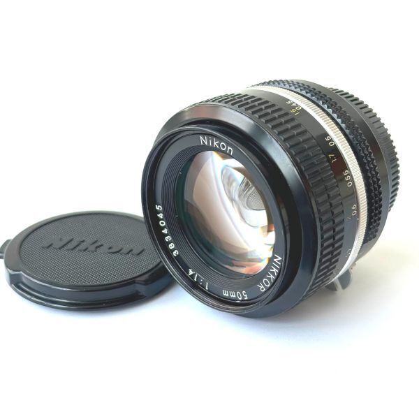 ◆ Nikon ニコン NIKKOR 50mm 1:1.4 ジャンク MF 一眼レフ カメラレンズ_画像1