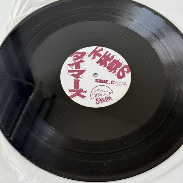 ◆ THE TIMERS 不死身のタイマーズ レコード 2枚組 帯付き ジャンク LP盤 音楽 バンド 忌野清志郎の画像5