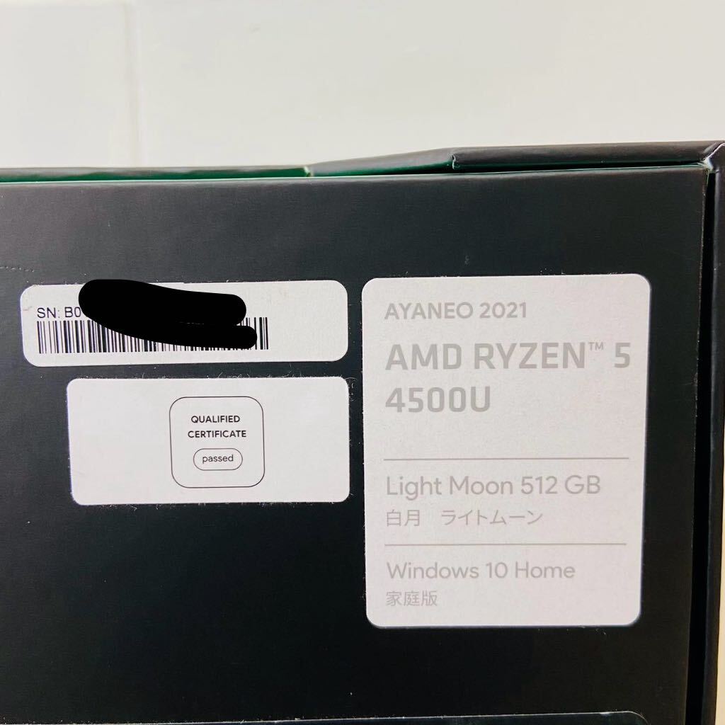 未使用品　ayaneo 2021　 ライトムーン 　AMD Ryzen5 4500U 　メモリ　16GB　 512GB i17764　100サイズ発送　 _画像6