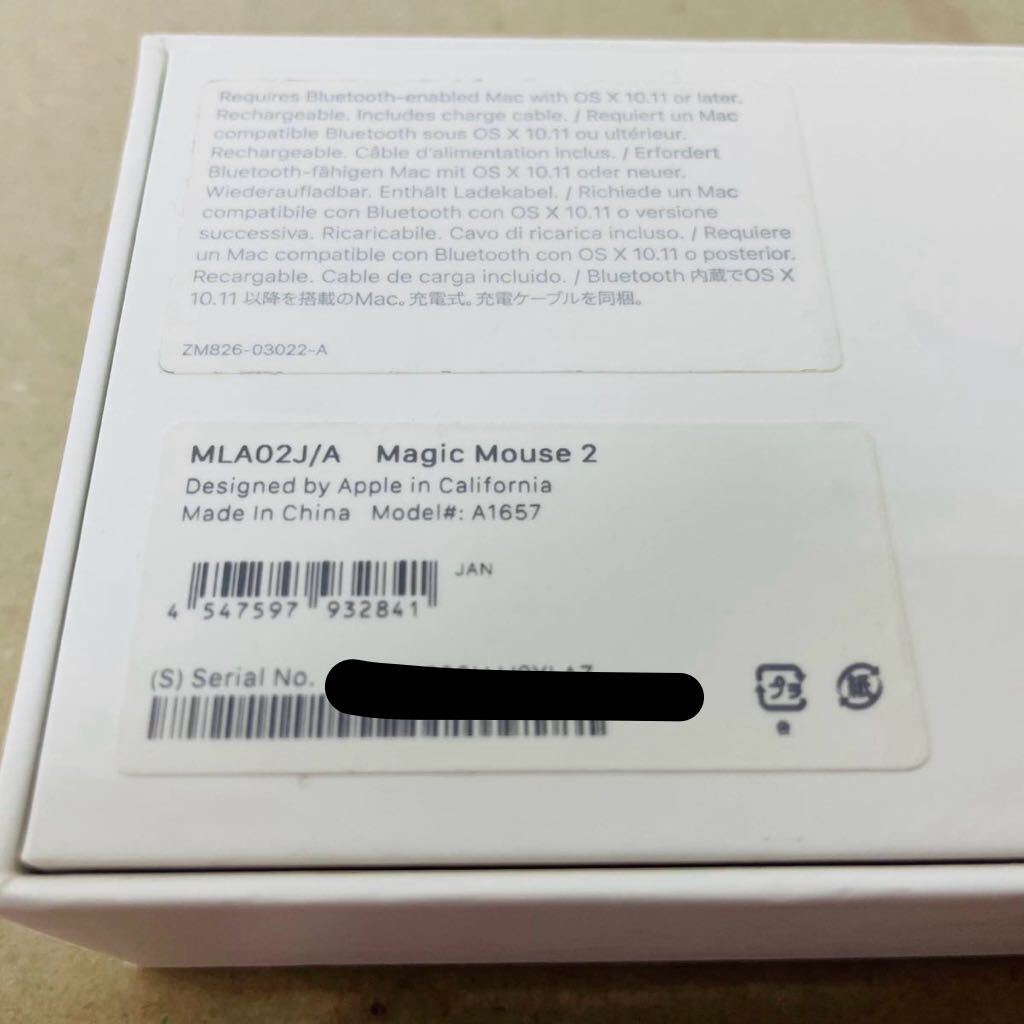  Apple Magic Mouse 2 MLA02J/A 目立つ傷汚れなし 動作確認済 i17933 コンパクト発送の画像8