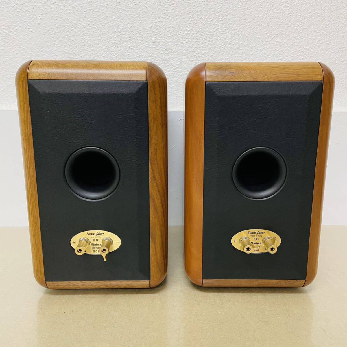 美品 Sonus faber MINIMA Vintage スピーカー i17913  140サイズ発送 音出し確認済みの画像7