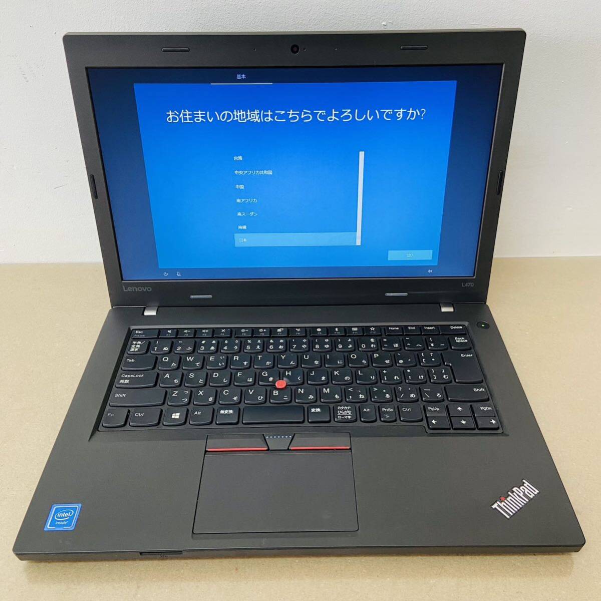 Lenovo ThinkPad L470 20JUA00KJP Celeron 3955U 4GB HDD500GB i17886 80サイズ発送