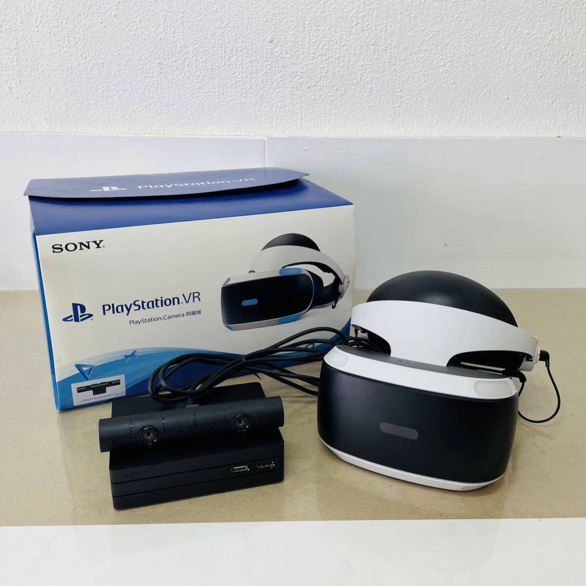  PlayStation VR SONY camera 同梱版  PSVR CUH-ZVR2 動作良好  i17613  100サイズ発送 の画像1