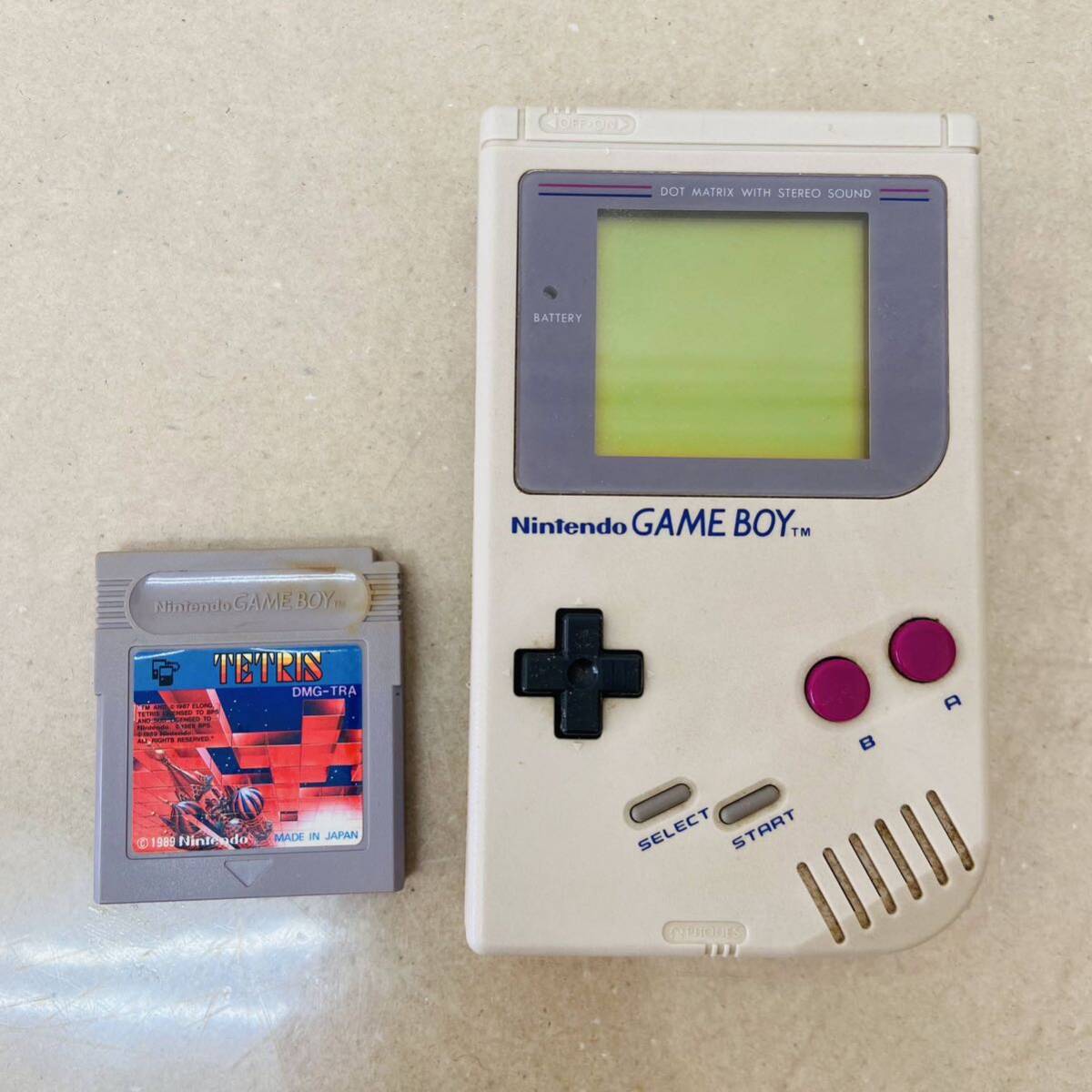 ジャンク Nintendo 任天堂 初代ゲームボーイ  DMG-01  レトロゲーム Tetris i18066 60サイズ発送 の画像1