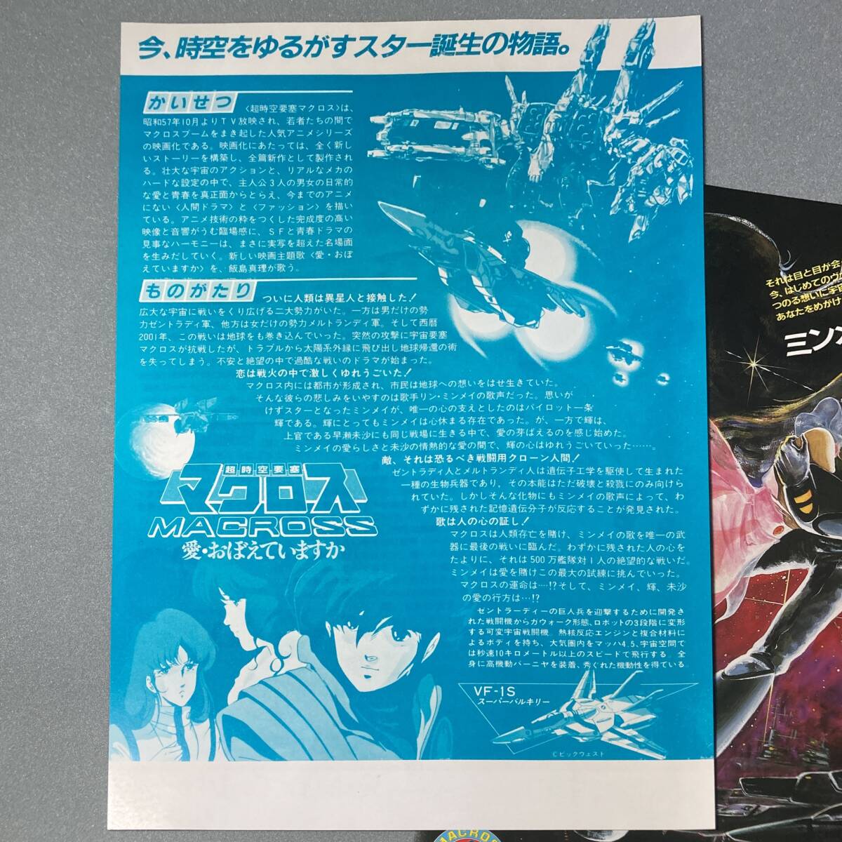 送料無料 映画 チラシ 2枚セット 超時空要塞マクロス 愛・おぼえてますか The Super Dimension Fortress Macross: Do You Remember Love?の画像5