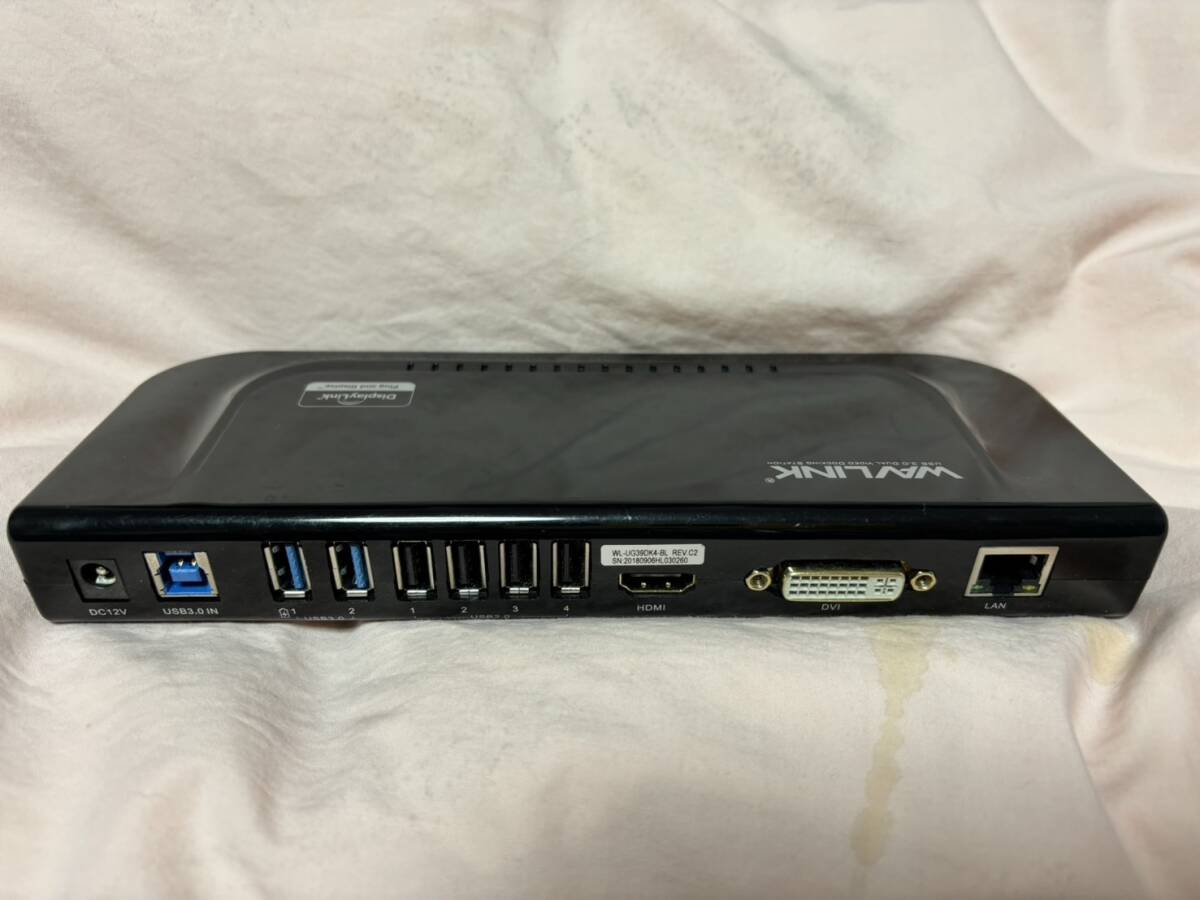 【中古美品】動作確認済み WAVLINK USB3.0 ドッキングステーション WL-UG39DK1 13-in-1_画像4