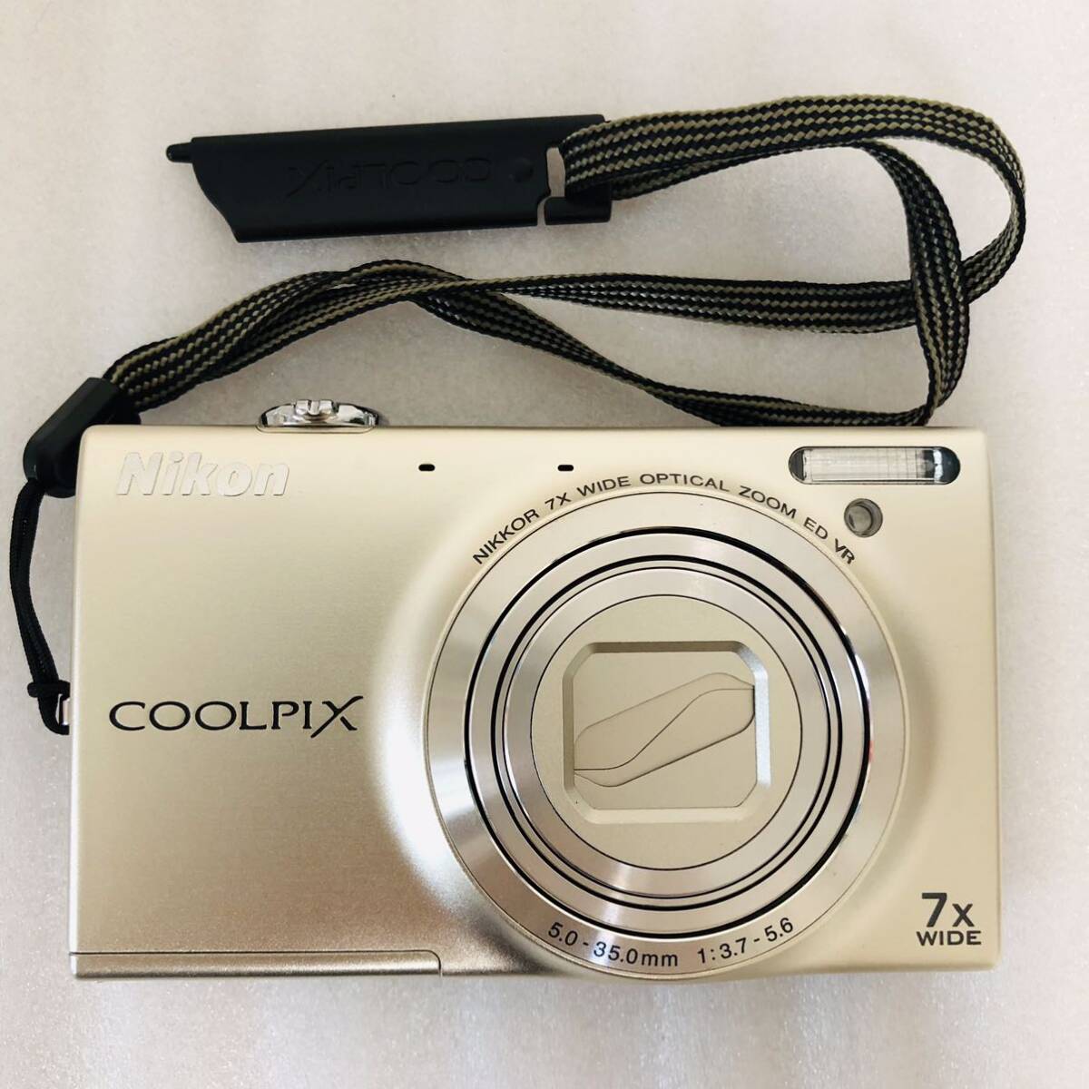 Nikon デジタルカメラ COOLPIX S6100 シャンパンシルバー S6100SL 元箱 デジカメ ニコン の画像3