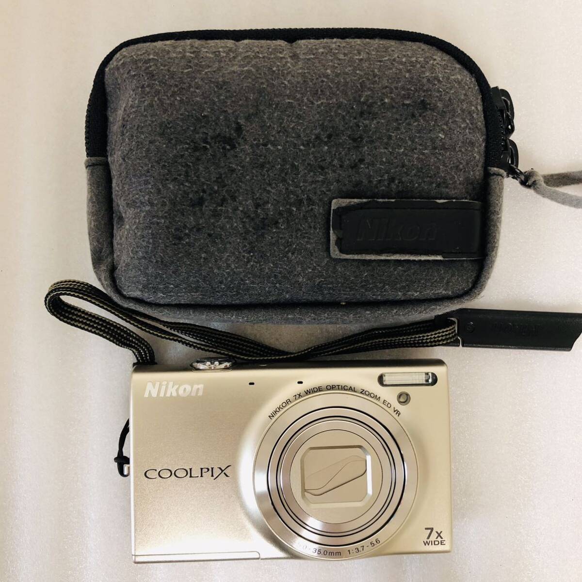 Nikon デジタルカメラ COOLPIX S6100 シャンパンシルバー S6100SL 元箱 デジカメ ニコン の画像2