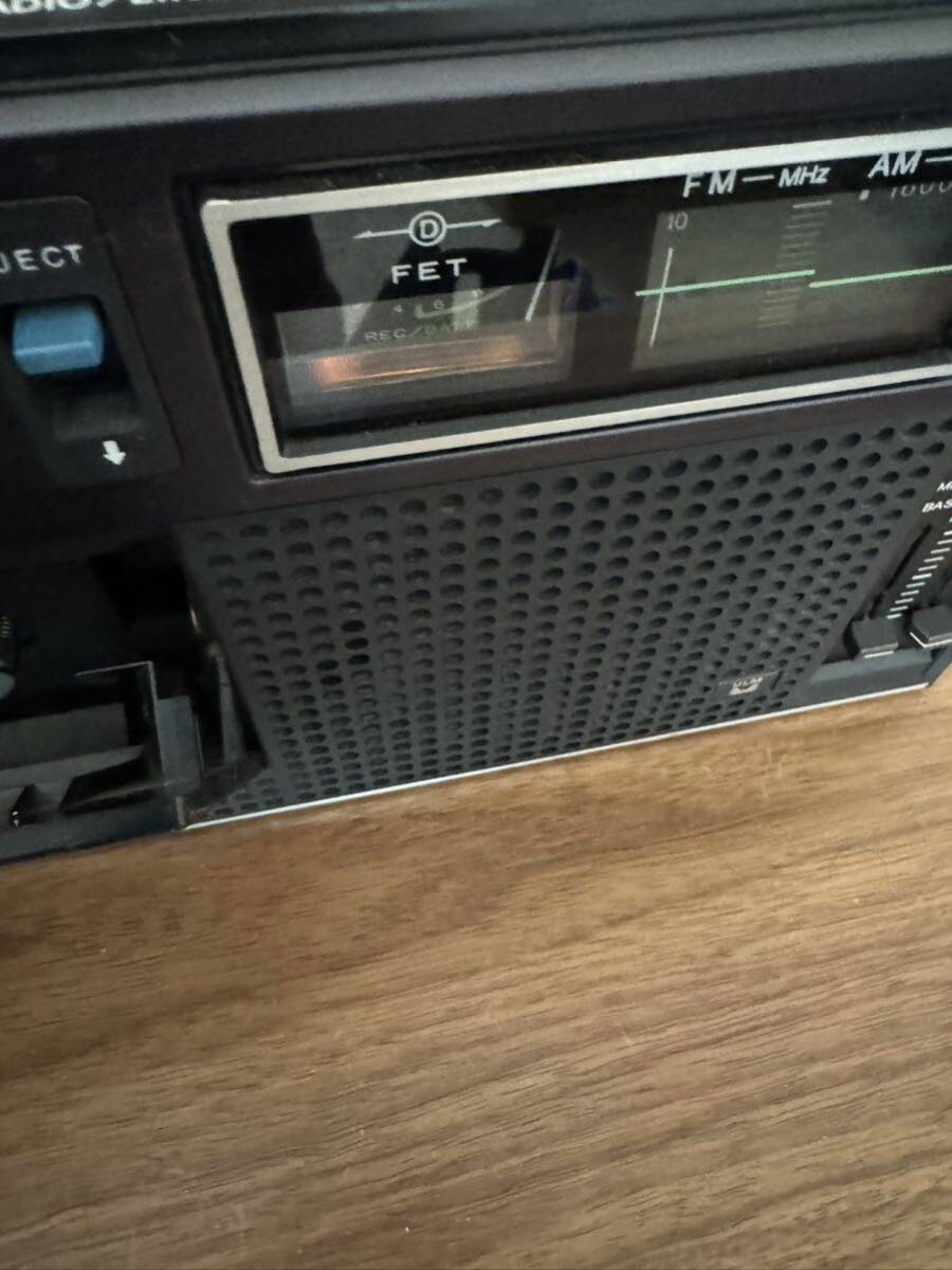 [ Junk ]SONY radio-cassette CF-1900 Sony cassette recorder Showa Retro 