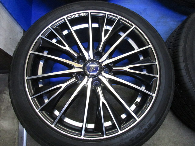 ドルフレン　 8J18+45　5/114　+ヨコハマ　エコス　225/45R18 　プリウスα　　エスティマ　オデッセイ　レヴォーグ　CX-3_画像6