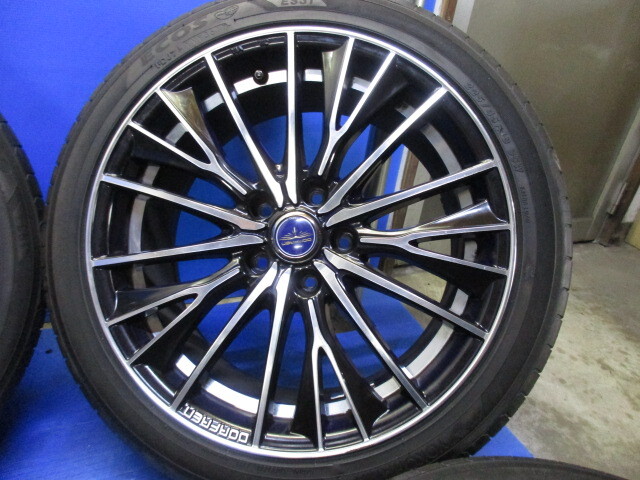 ドルフレン　 8J18+45　5/114　+ヨコハマ　エコス　225/45R18 　プリウスα　　エスティマ　オデッセイ　レヴォーグ　CX-3_画像2