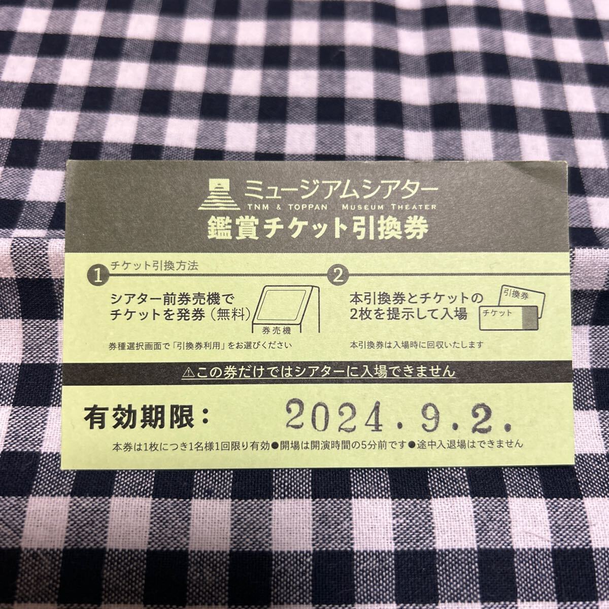 東京国立博物館 特別展観覧券 TNM&TOPPANミュージアムシアター鑑賞チケット引換券 中尊寺金色堂 法然と極楽浄土 内藤礼_画像3