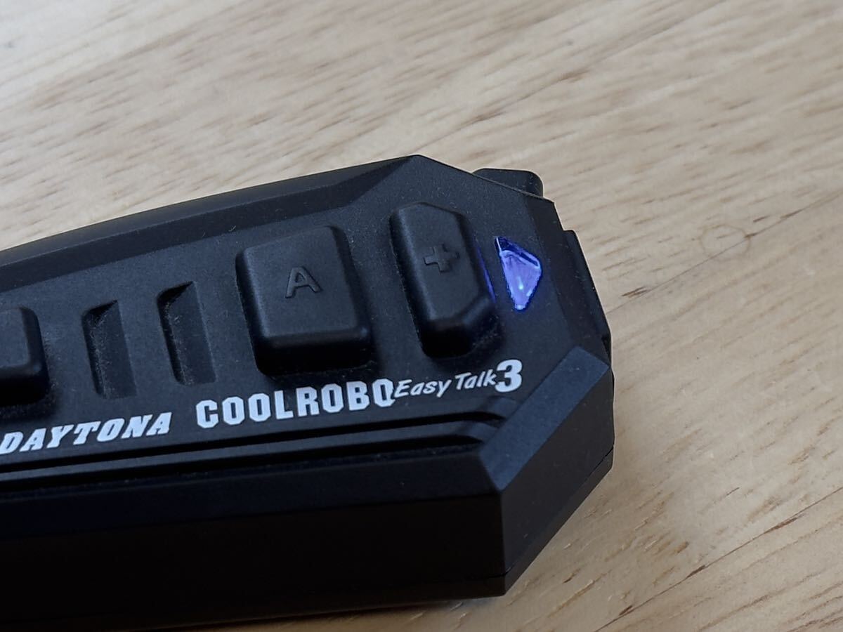 【ジャンク扱い／ペアリングOK】 バイク用インカム デイトナ COOLROBO EasyTalk3（クールロボイージートーク3） 本体／Bluetooth対応_画像5