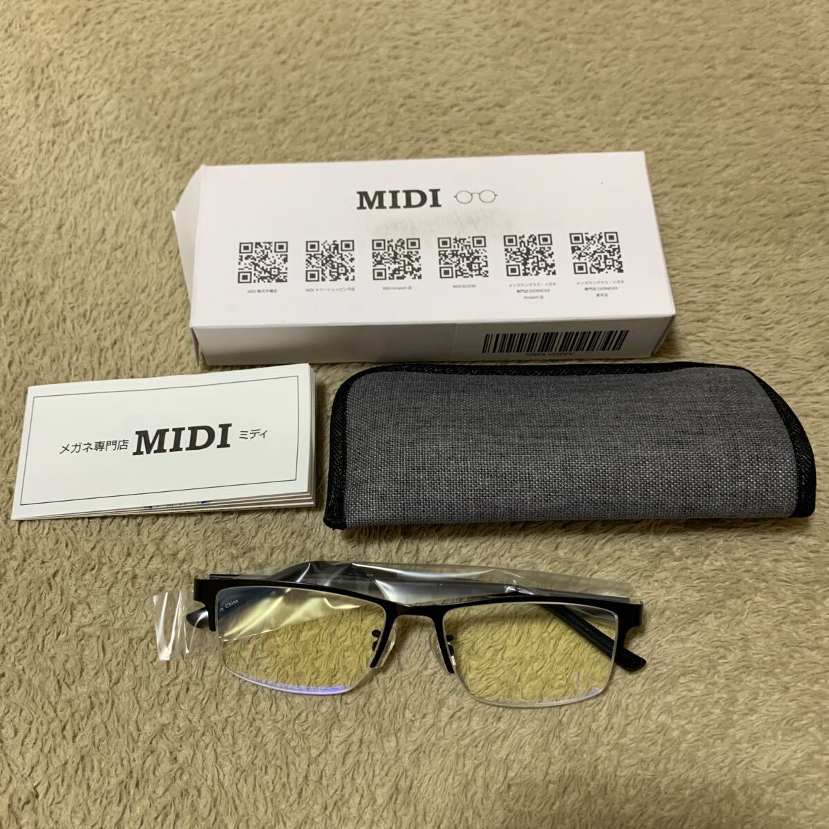 604t2834☆ [MIDI ミディ] 老眼鏡 おしゃれ メンズ ブルーライトカット 紫外線カット ビジネスシーンでも使いやすい
