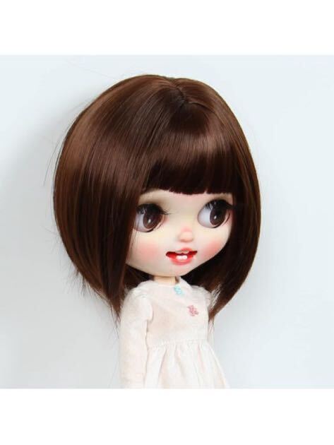 604t0903☆ Linfairy 9-10 inch Doll 人形用 ウィッグ (brown)