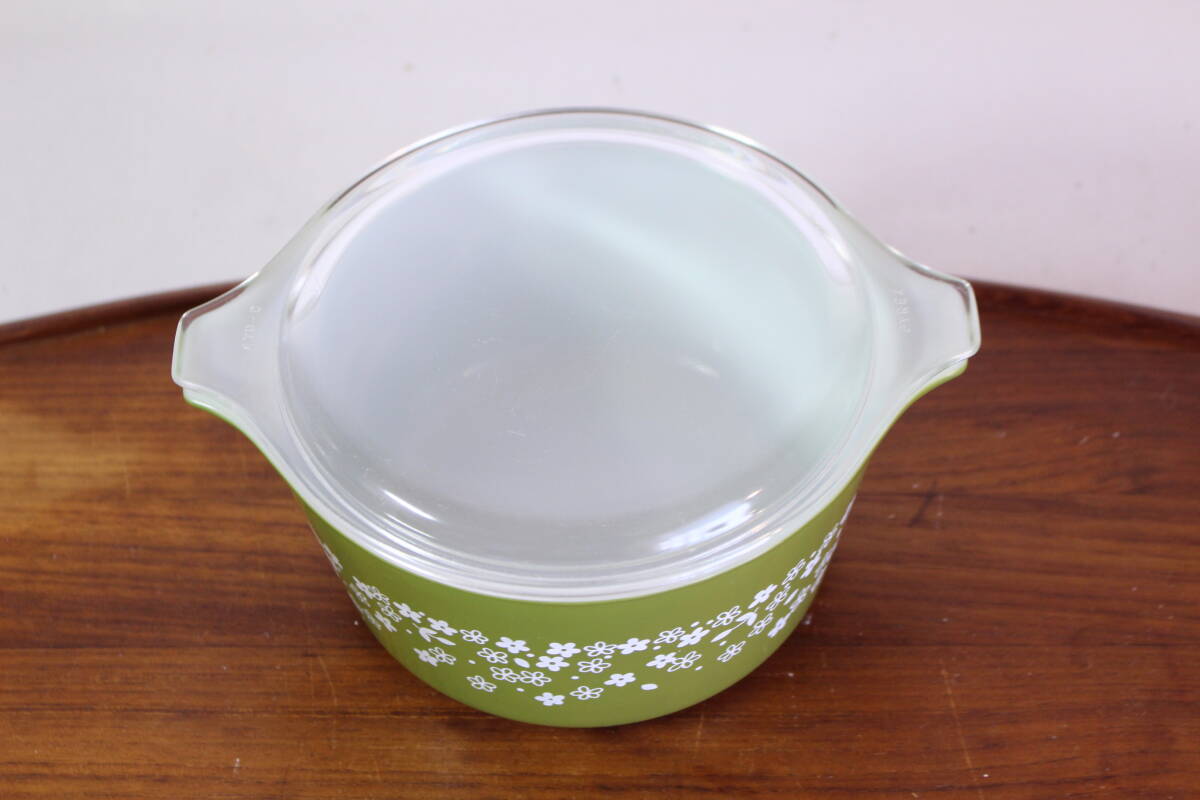 [ free shipping ] beautiful goods! * Old Pyrex Pyrex kya Serow ruk Lazy daisy springs bro Sam cover attaching Vintage 3