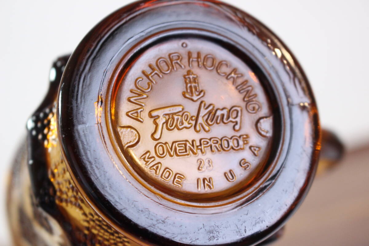 [ бесплатная доставка нестандартный отправка ]# Fire King gold Bally янтарь FIRE KING кружка кружка Vintage Vintage янтарь цвет 