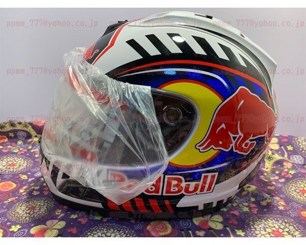 激安から★新品☆MALUSHUN日本未発売ア風REDBULLレッドブルフルフェイスヘルメットライオンロードサイズXL即決アリ_画像2