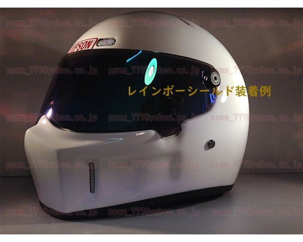 1新品軽量★日本未発売風RXバンディット9シンプガラス繊維ソン仕様ATV-1フルフェイスCRG12ヘルメット☆♪ホワイト白サイズXXLの画像2