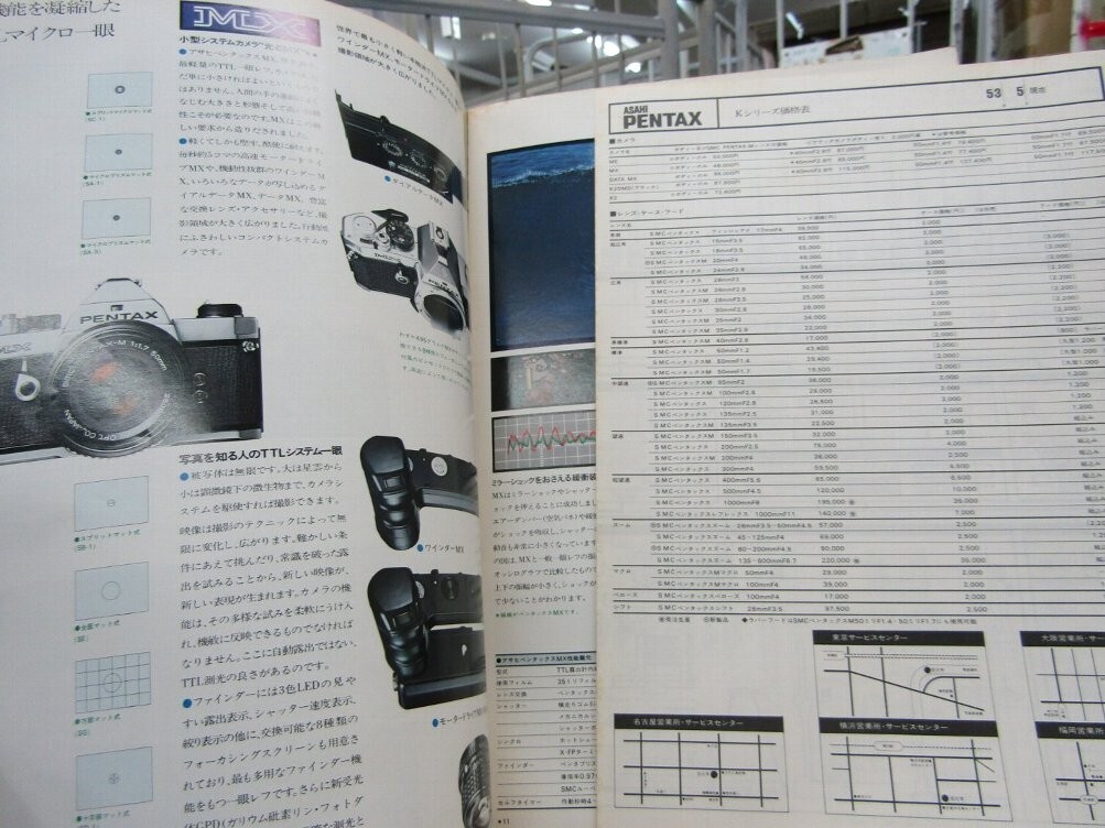 9712 ASAHI PENTAX Asahi Pentax small size light weight system catalog another paper attaching 