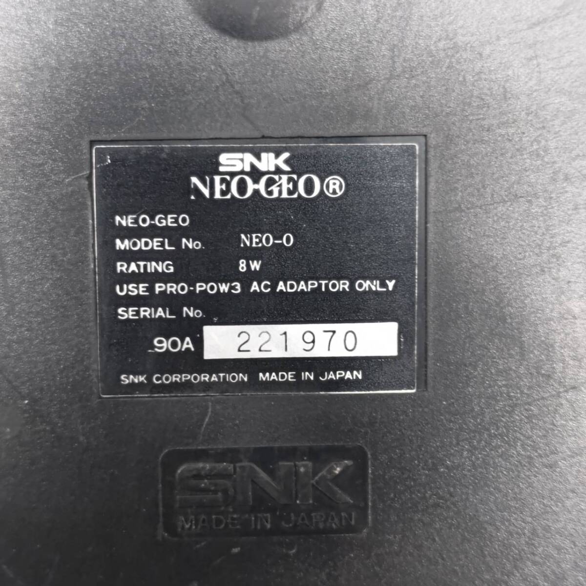 送料無料h58530 ネオジオ ゲーム機  SNK NEOGEO X GOLD LIMITED EDITION MAX330 MEGA 本体 ジャンクの画像3